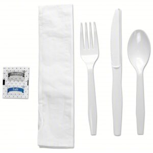 Empress 6 pc White Med Weight Cutlery Kit