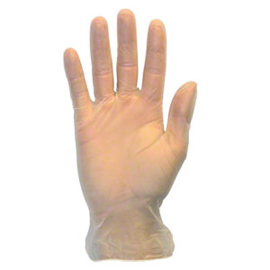 Safety Zone Large Vinyl Gloves Clear